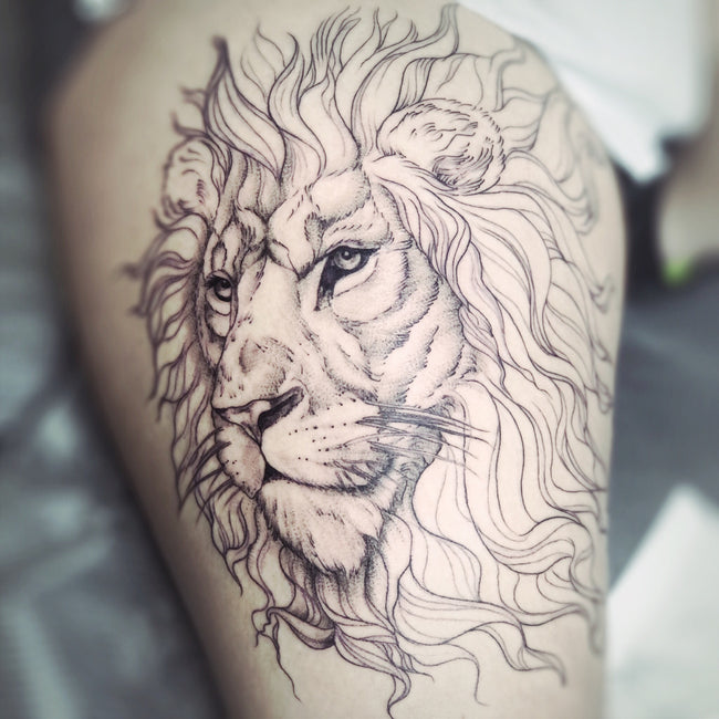 Lion Tattoo by Jamie Fifer